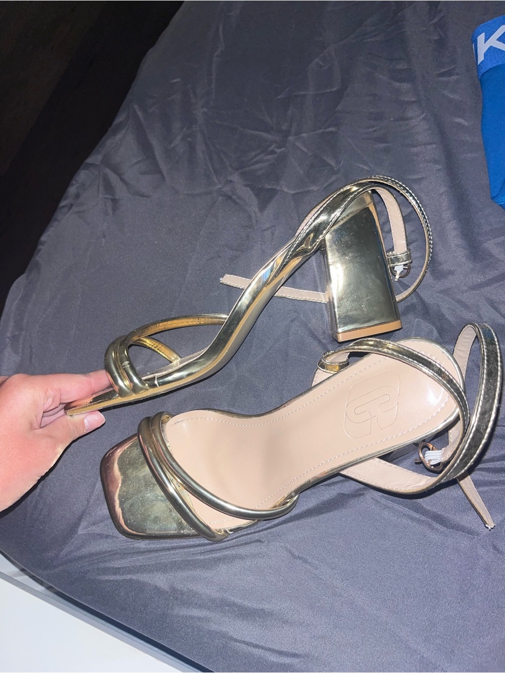 Gold heels